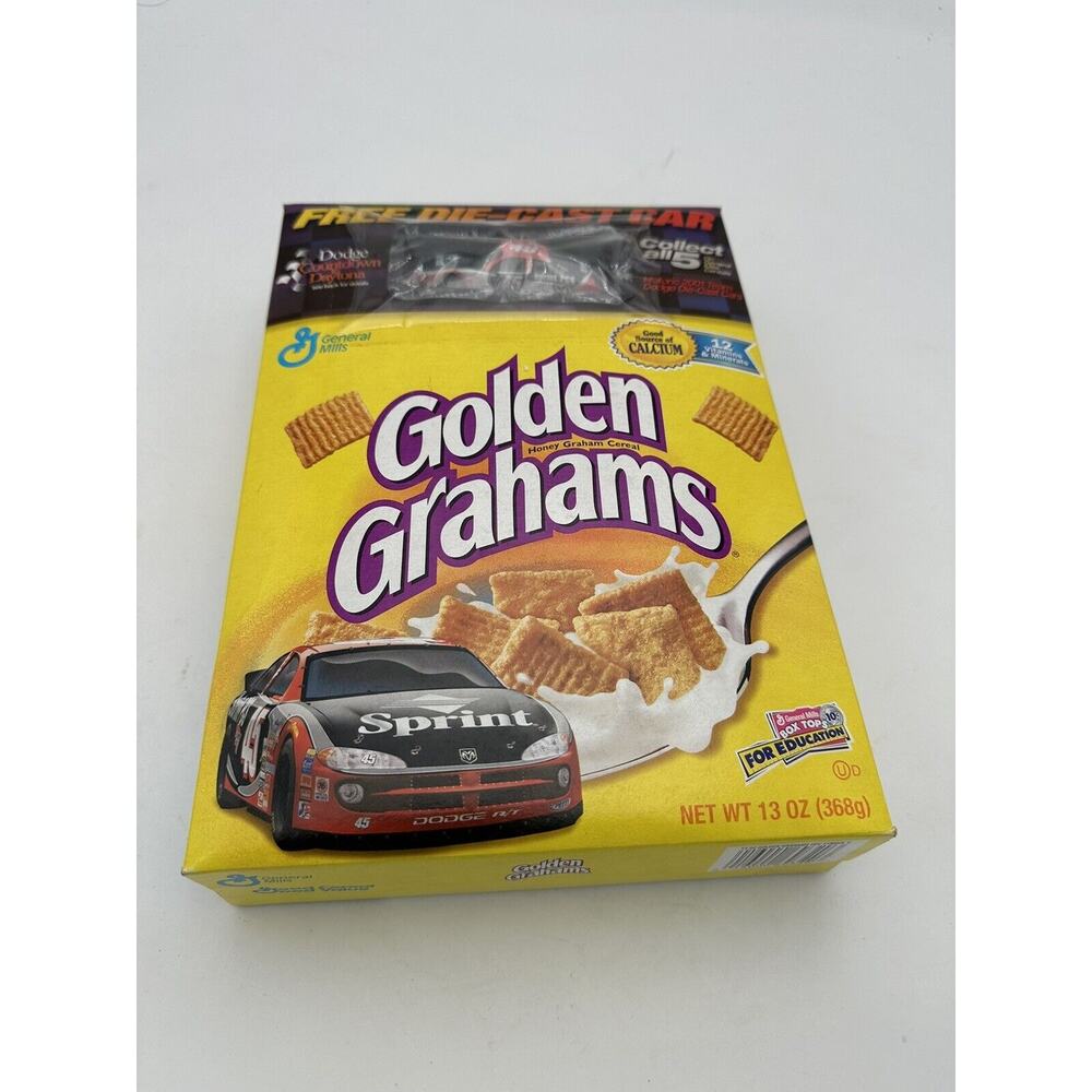 General Mills Golden Graham Kyle Petty Cereal Box And Diecast #45 Kyle Petty Car